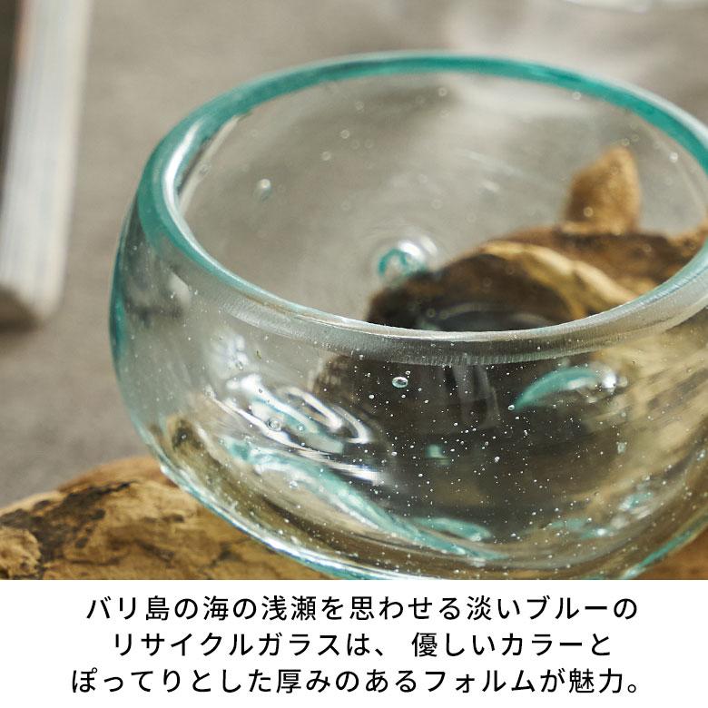 キャンドルホルダー ガラス 古木 インテリア オブジェ キャンドル ホルダー ろうそく 立て 置物 蝋燭 おしゃれ 北欧 リゾート 雑貨 インテリア 西海岸 14257 | ELEMENTS（インテリア） | 04