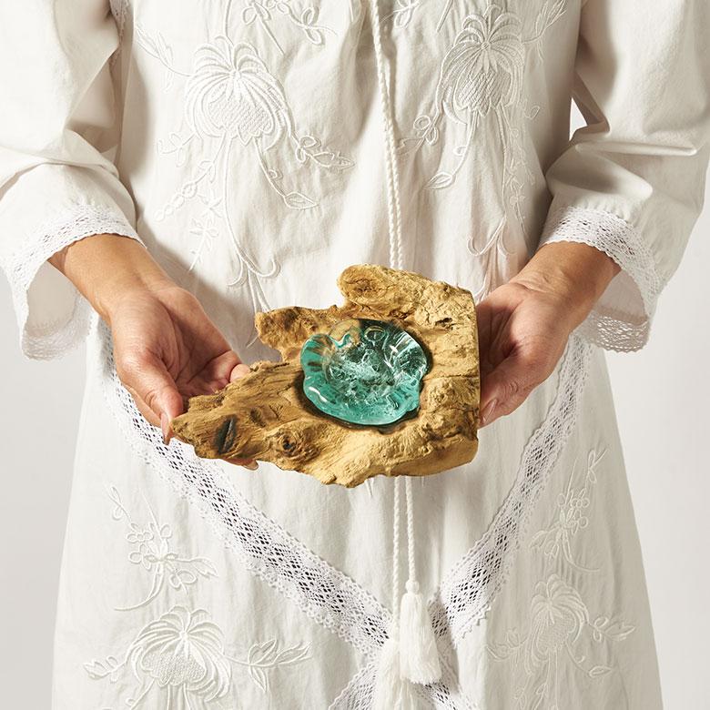 キャンドルホルダー ガラス 古木 インテリア オブジェ キャンドル ホルダー ろうそく 立て 置物 蝋燭 おしゃれ 北欧 リゾート 雑貨 インテリア 西海岸 14258 | ELEMENTS（インテリア） | 12