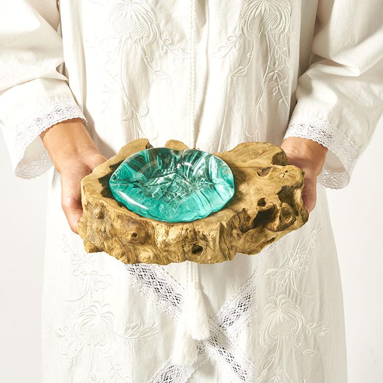 キャンドルホルダー ガラス 古木 インテリア オブジェ キャンドル ホルダー ろうそく 立て 置物 蝋燭 おしゃれ 北欧 リゾート 雑貨 インテリア 西海岸 14259 | ELEMENTS（インテリア） | 12