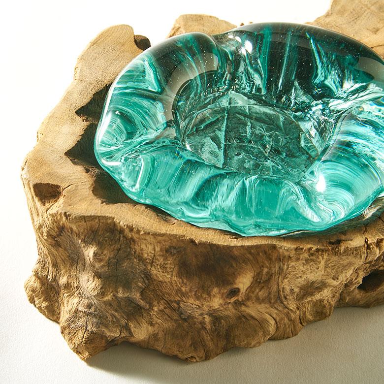 キャンドルホルダー ガラス 古木 インテリア オブジェ キャンドル ホルダー ろうそく 立て 置物 蝋燭 おしゃれ 北欧 リゾート 雑貨 インテリア 西海岸 14259 | ELEMENTS（インテリア） | 13