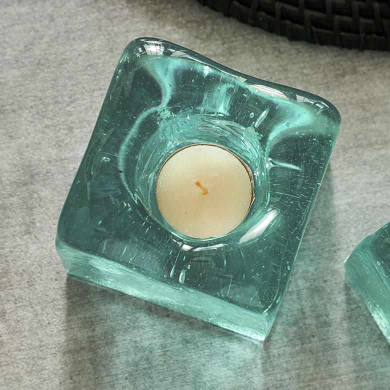 キャンドルホルダー ガラス インテリア オブジェ キャンドル ホルダー ろうそく 立て 置物 蝋燭 天然木 おしゃれ 北欧 リゾート 雑貨 インテリア 西海岸 14260 | ELEMENTS（インテリア） | 10