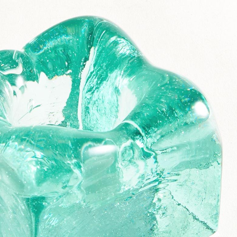 キャンドルホルダー ガラス インテリア オブジェ キャンドル ホルダー ろうそく 立て 置物 蝋燭 天然木 おしゃれ 北欧 リゾート 雑貨 インテリア 西海岸 14260 | ELEMENTS（インテリア） | 14