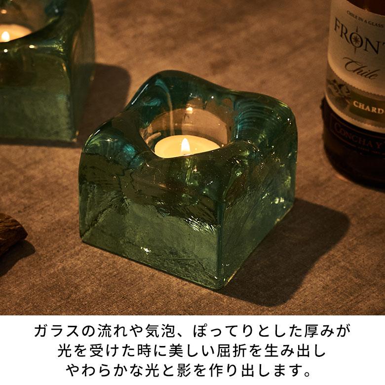 キャンドルホルダー ガラス インテリア オブジェ キャンドル ホルダー ろうそく 立て 置物 蝋燭 天然木 おしゃれ 北欧 リゾート 雑貨 インテリア 西海岸 14260 | ELEMENTS（インテリア） | 08