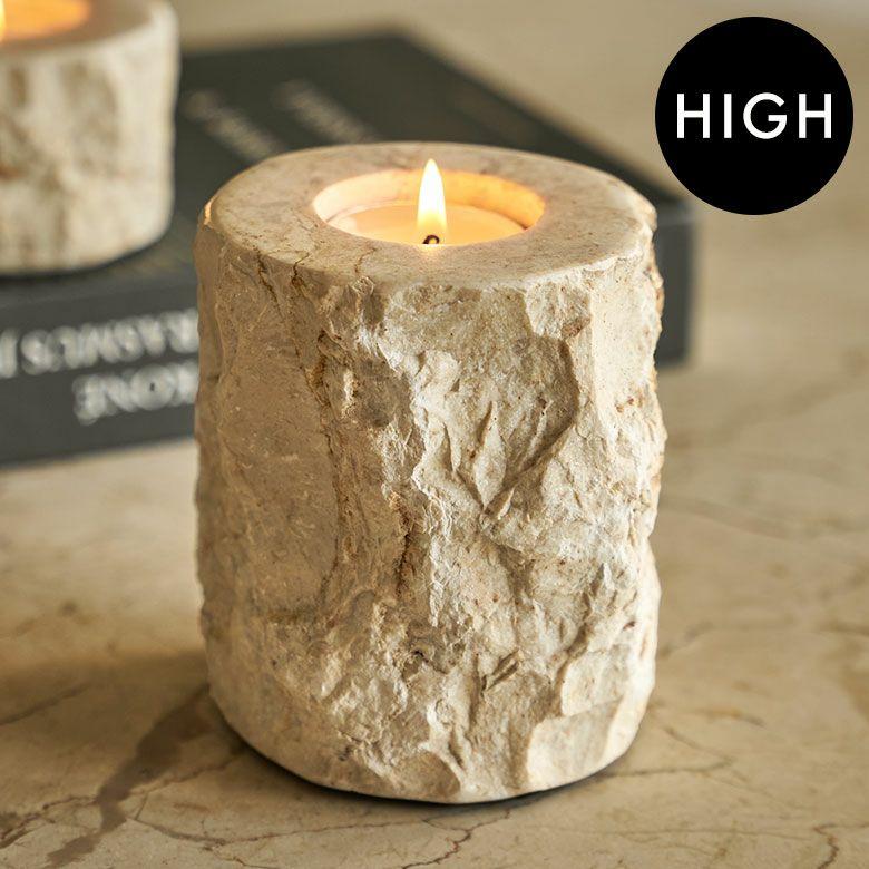 キャンドルホルダー おしゃれ 大理石 ろうそく立て 蝋燭立て テーパーキャンドルホルダー キャンドル おしゃれ 北欧 リゾート 雑貨 インテリア 西海岸 14262 | ELEMENTS（インテリア）
