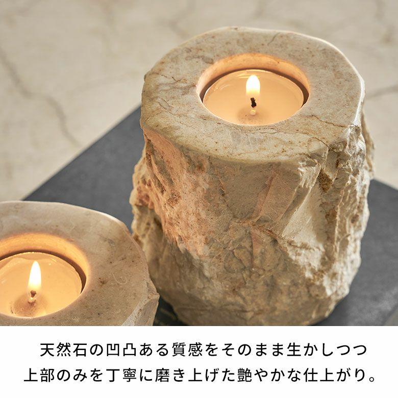 キャンドルホルダー おしゃれ 大理石 ろうそく立て 蝋燭立て テーパーキャンドルホルダー キャンドル おしゃれ 北欧 リゾート 雑貨 インテリア 西海岸 14262 | ELEMENTS（インテリア） | 04
