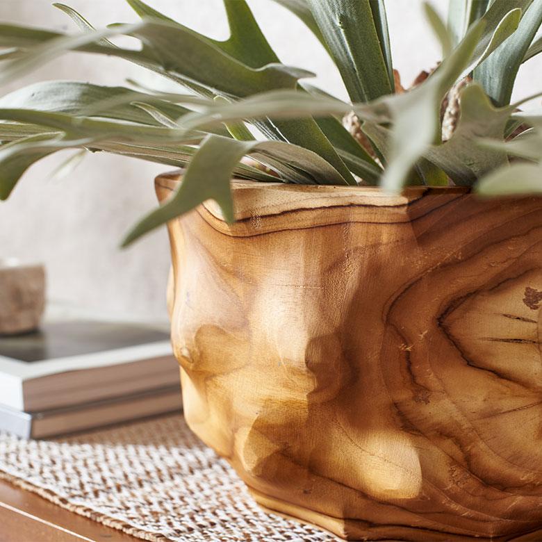 マルチボウル 木製 ボウル チーク材 木の器 ウッドボウル 小物置き オブジェ 置物 ディスプレイ 天然木 おしゃれ 北欧 リゾート 雑貨 インテリア 西海岸 14271 | ELEMENTS（インテリア） | 15