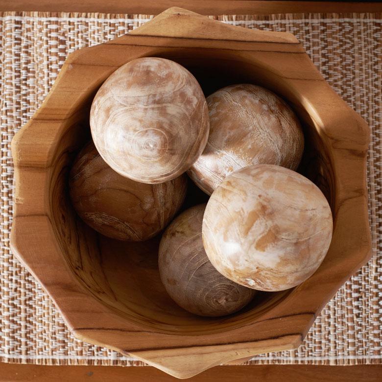 マルチボウル 木製 ボウル チーク材 木の器 ウッドボウル 小物置き オブジェ 置物 ディスプレイ 天然木 おしゃれ 北欧 リゾート 雑貨 インテリア 西海岸 14271 | ELEMENTS（インテリア） | 17