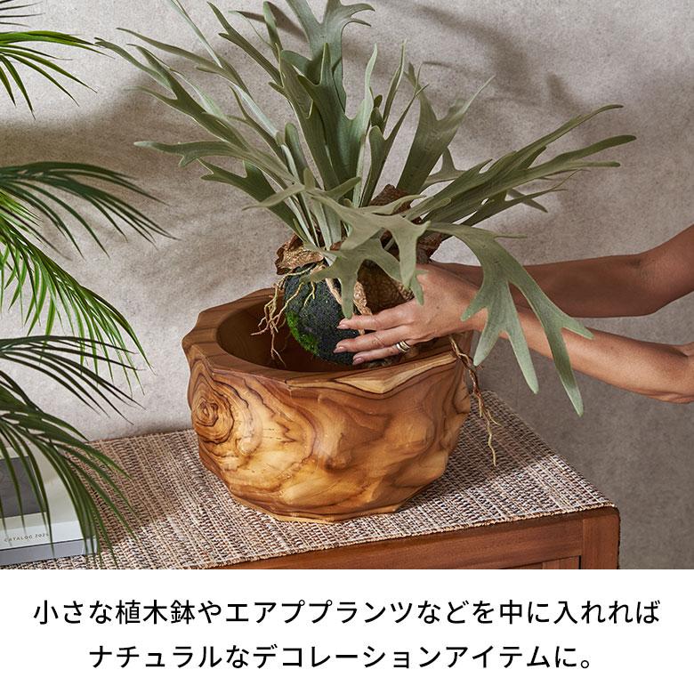 マルチボウル 木製 ボウル チーク材 木の器 ウッドボウル 小物置き オブジェ 置物 ディスプレイ 天然木 おしゃれ 北欧 リゾート 雑貨 インテリア 西海岸 14271 | ELEMENTS（インテリア） | 05