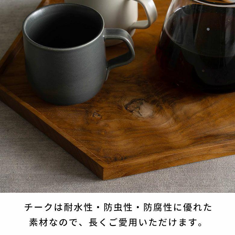 お盆 トレー おしゃれ 北欧 六角形 Lサイズ トレイ 配膳 ランチョンマット カフェ 天然木 木製 シンプル　持ち手 ワンプレート キッチントレー 西海岸 14284 |  | 09
