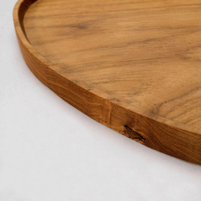 お盆 トレー おしゃれ 北欧 豆型 トレイ 配膳 ランチョンマット カフェ 天然木 木製 シンプル　持ち手 ワンプレート キッチントレー 西海岸 14286 |  | 15