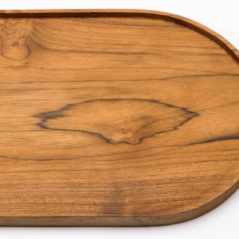 お盆 トレー おしゃれ 北欧 オーバル 楕円形 トレイ 配膳 ランチョンマット カフェ 天然木 木製 シンプル　持ち手 ワンプレート キッチントレー 西海岸 14287 |  | 15