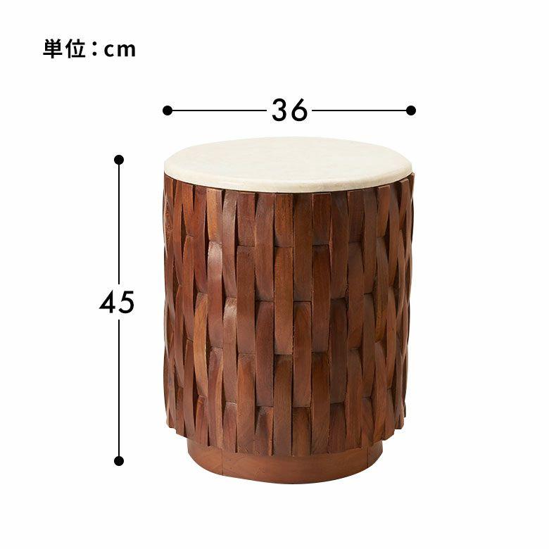 サイドテーブル 大理石 丸 木製 チーク材 リサイクルウッド 異素材 ナイトテーブル ウッド 無垢 テーブル おしゃれ 北欧 リゾート インテリア 西海岸 14308 | ELEMENTS（インテリア） | 12