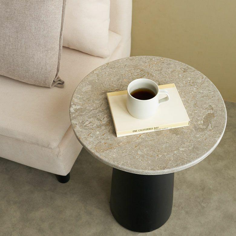 サイドテーブル 大理石 木製 丸 天然木 スワールウッド ナイトテーブル 完成品 ウッド 無垢 ミニ テーブル おしゃれ 北欧 リゾート インテリア 西海岸 14311 | ELEMENTS（インテリア） | 15