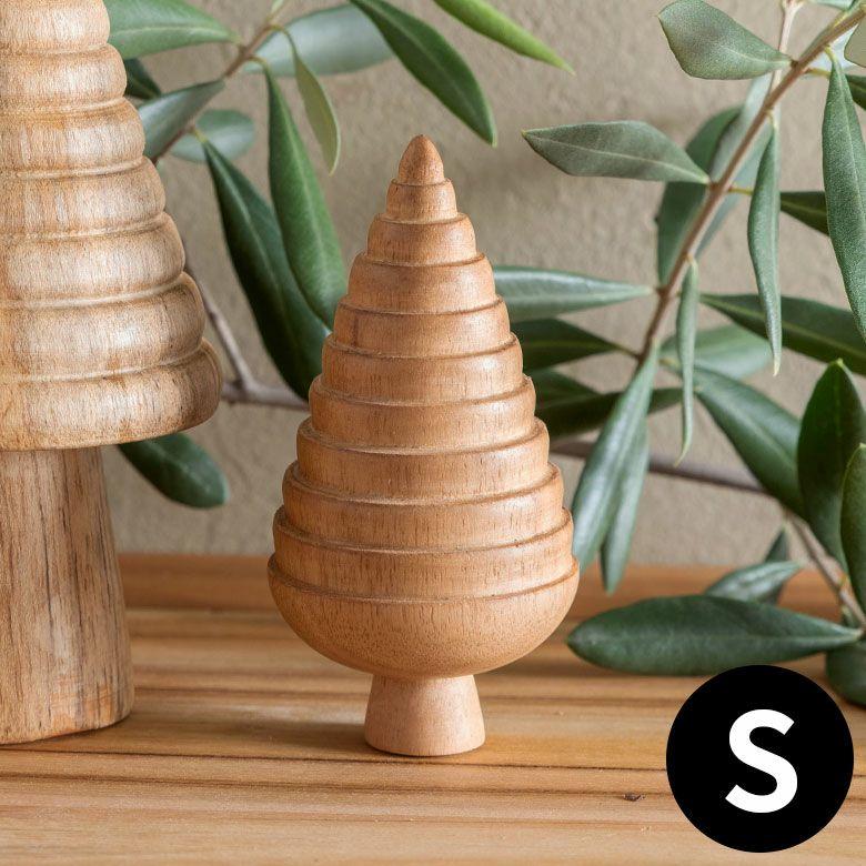 ツリー オブジェ 木製 置物 クリスマス 飾り チーク材 雑貨 天然木 ミニツリー ウッドツリー ディスプレイ おしゃれ 卓上 北欧 リゾート インテリア 14318 | ELEMENTS（インテリア）