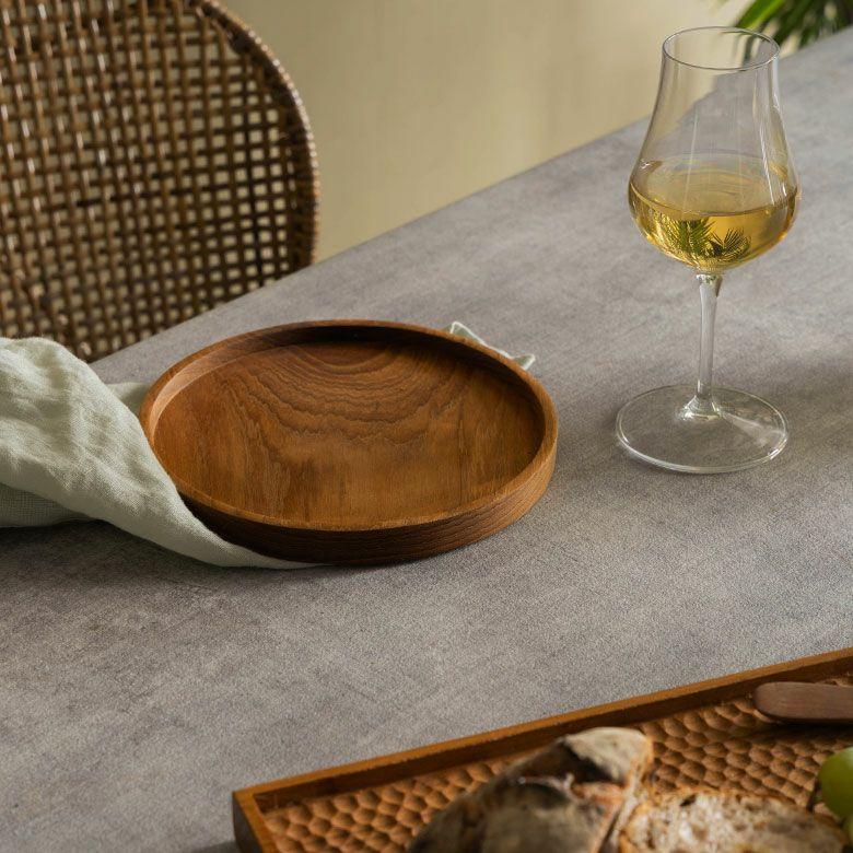 トレー 木製 お盆 プレート トレイ カフェ ワンプレート 配膳 収納 小物置き アクセサリー 丸 円 北欧 和モダン シンプル おしゃれ 天然木 西海岸 14322 |  | 16