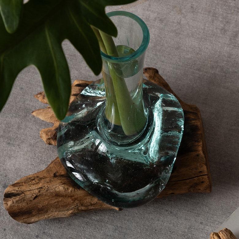 花瓶 一輪挿し ガラス 古木 フラワーベース ミニ花瓶 小さい 水耕栽培 細い 一点もの 天然木 ジャパンディ 和モダン 試験管 シリンダー おしゃれ 北欧 14330 | ブランド登録なし | 13