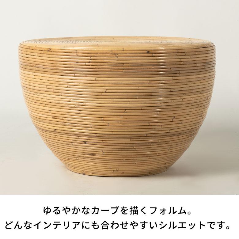 リビングテーブル センターテーブル おしゃれ 丸 円形 丸型 木製 完成品 北欧 韓国 インテリア ラタン ローテーブル 一人暮らし 軽量 ワンルーム 14347 | ELEMENTS（インテリア） | 11