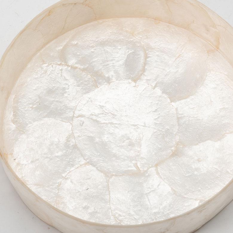 小物入れ 丸 卓上 アクセサリーケース トレイ シェルトレー カピスシェル 円形 丸型 ラウンド 白 北欧 韓国 かわいい 玄関収納 収納 洗面所 鍵置き 14351 | ELEMENTS（インテリア） | 02