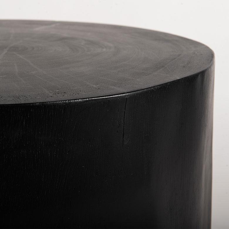 サイドテーブル コーヒーテーブル 丸 木製 黒 丸太 テーブル ローテーブル おしゃれ 小さめ 円形 丸型 天然木 無垢材テーブル 家具 インテリア 西海岸 14357 | ELEMENTS（インテリア） | 12