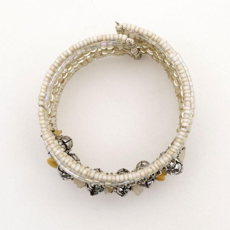 ブレスレット バングル レディース 太め ワンタッチ エスニックビーズ ストーン シンプル ワイド アジアン リゾート バリ アジアン雑貨 1507 | ブランド登録なし | 10