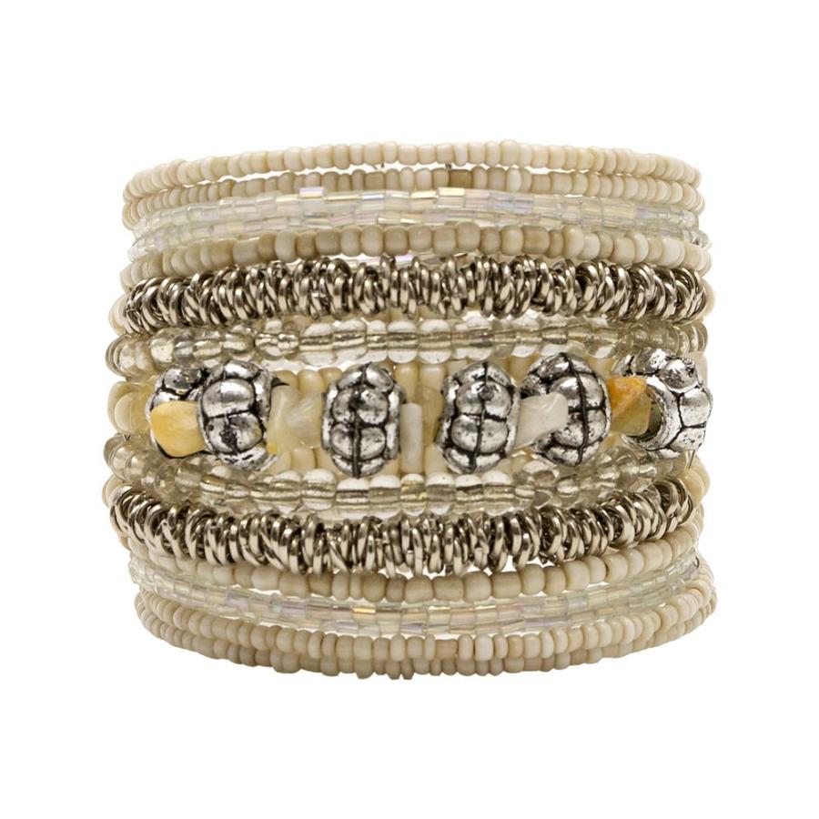 ブレスレット バングル レディース 太め ワンタッチ エスニックビーズ ストーン シンプル ワイド アジアン リゾート バリ アジアン雑貨 1507 | ブランド登録なし | 11