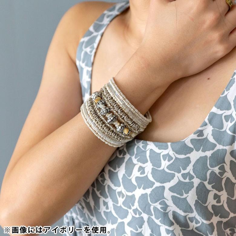 ブレスレット バングル レディース 太め ワンタッチ ビーズ ストーン ターコイズ シンプル ワイド アジアン リゾート バリ アジアン雑貨 エスニック 1509 | ブランド登録なし | 06