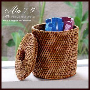 アジアン雑貨 アタ製筒型スタンドケース アジア工房 2119 | ブランド登録なし