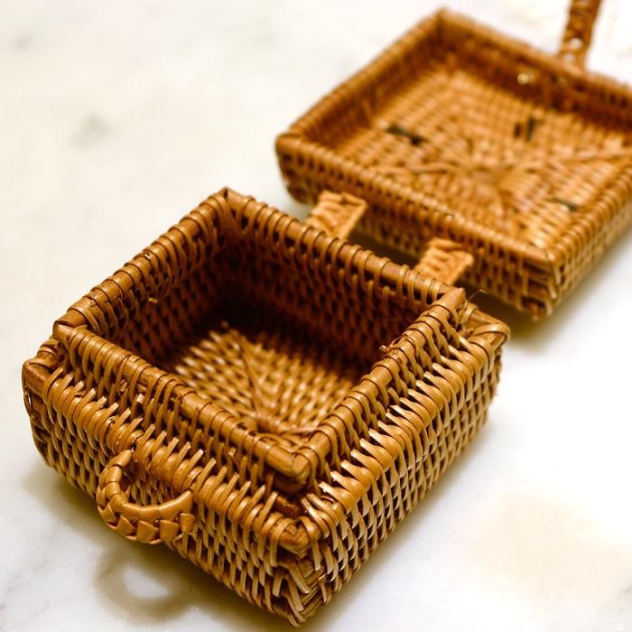 アタで編まれた小さなアクセサリーケース アジア工房 2201 | ブランド登録なし | 01