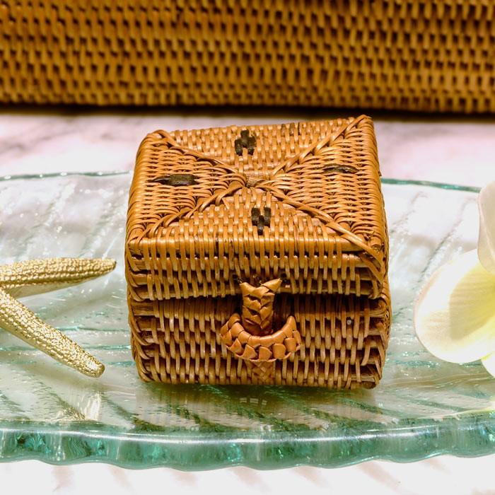 アタで編まれた小さなアクセサリーケース アジア工房 2201 | ブランド登録なし | 03