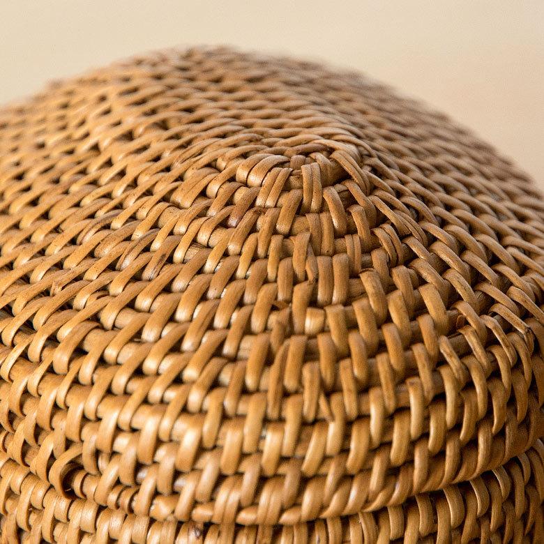 アジアン雑貨 アタ製楕円形のフタ付き小物入れミニケース アジア工房 2221 | ブランド登録なし | 05