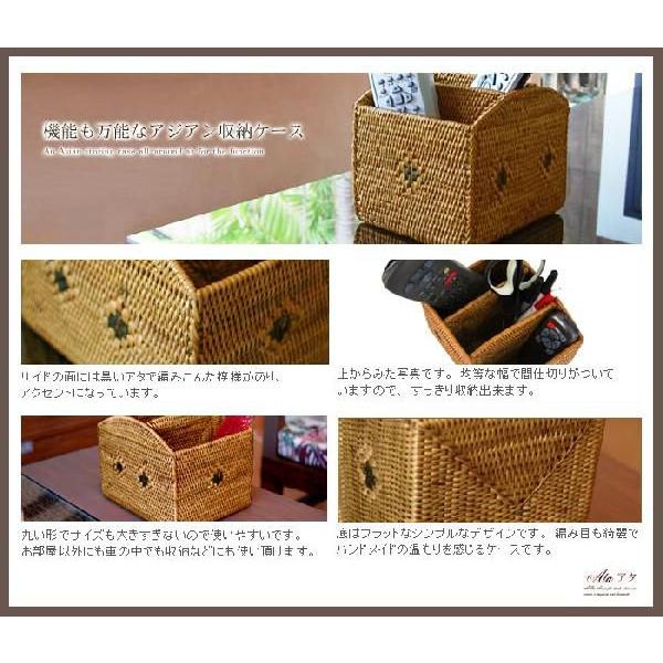 アジアン雑貨 アタ製スタンド3分割収納ケース アーチ型Aタイプ アジア工房 2301 | ブランド登録なし | 03