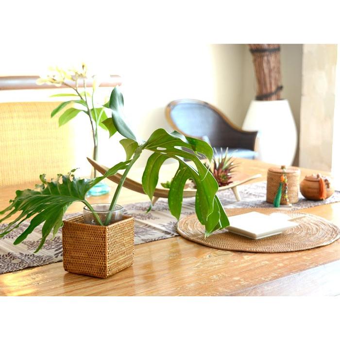 アタで編まれた四角い収納ボックス Aタイプ アジア工房 2411 | ブランド登録なし | 05