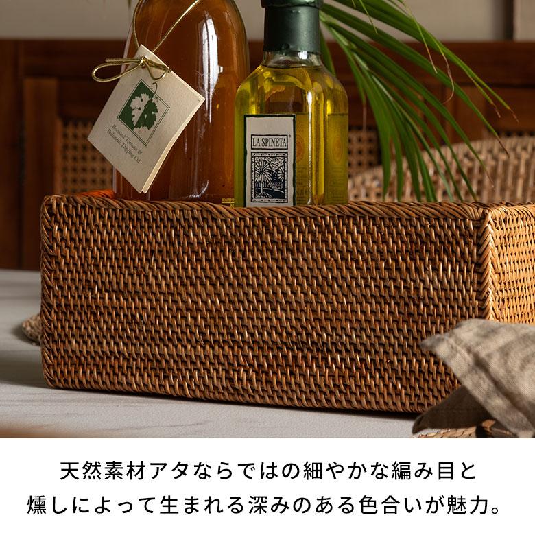 アジアン雑貨 アタ製収納ボックス 長方形 Cタイプ アジア工房 2413 | ブランド登録なし | 03