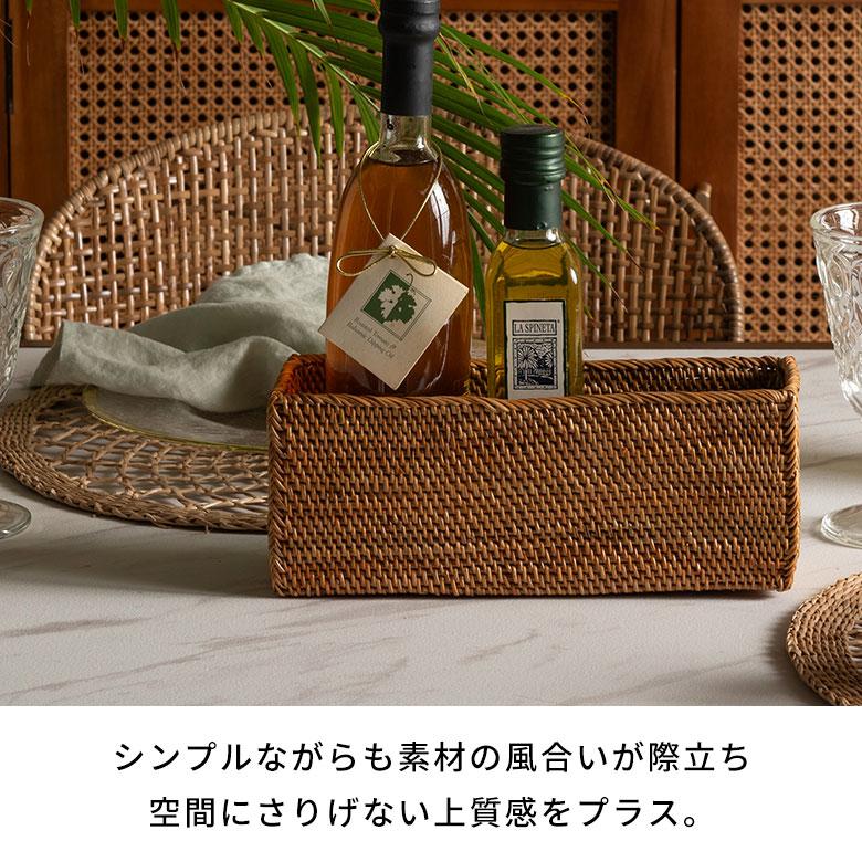 アジアン雑貨 アタ製収納ボックス 長方形 Cタイプ アジア工房 2413 | ブランド登録なし | 08