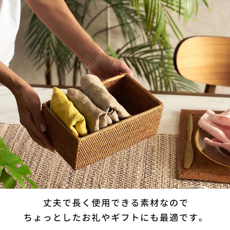 アジアン雑貨 アタ製収納ボックス Dタイプ アジア工房 2414 | ELEMENTS（インテリア） | 10