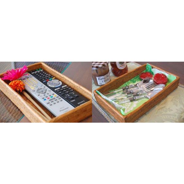 アジアン雑貨 アタ製四角い収納トレイ Eタイプ アジア工房 2415 | ブランド登録なし | 04