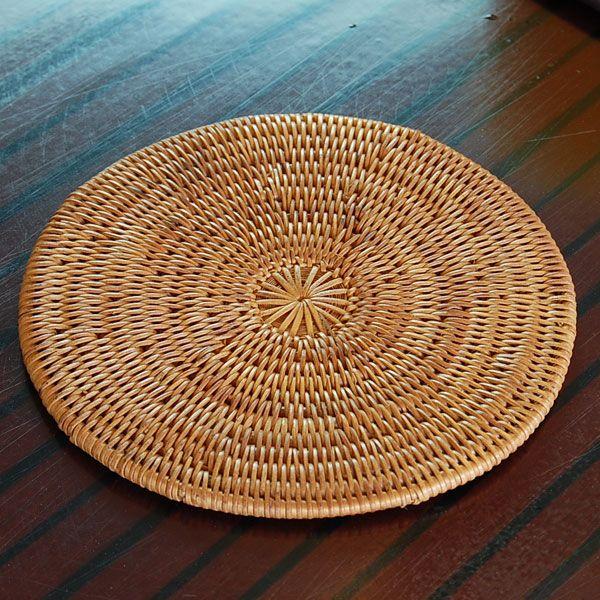 コースター おしゃれ アジアン 丸型 カフェ 店舗 ホテル 旅館 アタ製 天然素材 バリ 雑貨 アジア工房 2505 | ブランド登録なし | 02