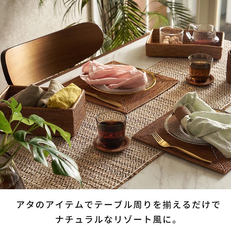 アジアン雑貨アタ製バンク型コースター ラウンドタイプ アジア工房 2512 | ブランド登録なし | 11