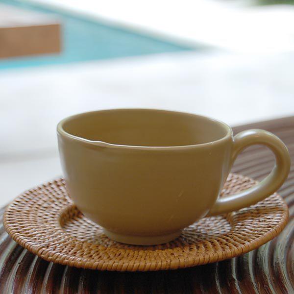 アジアン雑貨 アタ製ラウンドソーサー アジア工房 2518 | ブランド登録なし