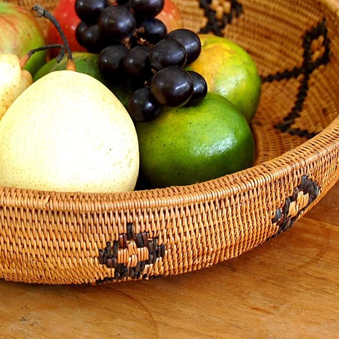 アタで編まれた円形の果物かご アジア工房 2702 | ブランド登録なし | 02