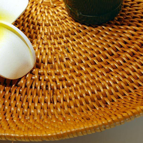 アジアン雑貨 アタ製六角形の薄型トレイ アジア工房 2705 | ブランド登録なし | 02