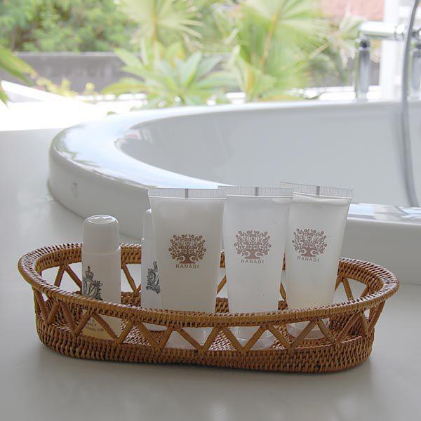 小物トレイ 小物入れ トレー 収納 かご バスケット 洗面所 化粧品 カトラリーケース 箸立て アジアン バリ 雑貨 アタ アジア工房 2714 | ブランド登録なし | 01