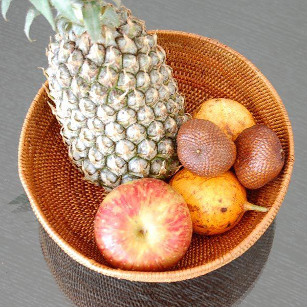 収納バスケット かご フルーツバスケット 小物入れ ボウル かご 収納 おしゃれ アジアン バリ 雑貨 アタ アジア工房 2724 | ブランド登録なし | 02