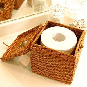 ティッシュケース アタ製トイレットティッシュケース スクエアタイプ アジア工房 2811 | ブランド登録なし