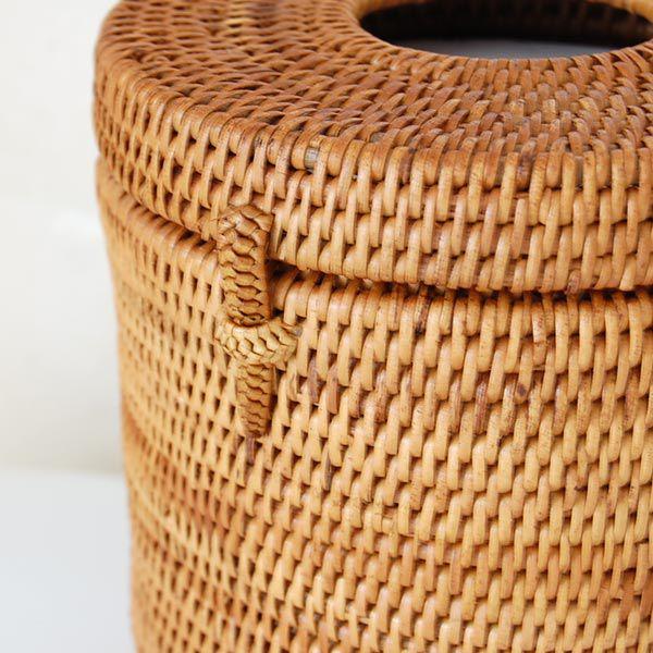 ティッシュケース アタ製トイレットティッシュケース ラウンドタイプ アジア工房 2812 | ブランド登録なし | 03