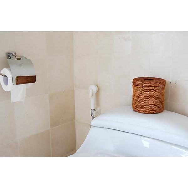 ティッシュケース アタ製トイレットティッシュケース ラウンドタイプ アジア工房 2812 | ブランド登録なし | 04