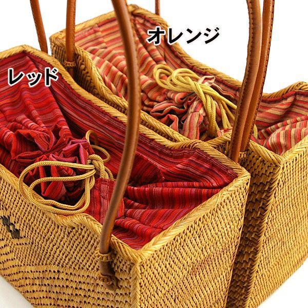 アジアン雑貨 アタ製かごバッグ Cタイプ 2914-2915 アジア工房