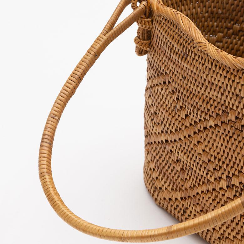 かごバッグ アタバッグ かご バッグ ハンドバッグ 約 W 25cm D 11cm H 16cm アタ手提げ トートバッグ おでかけ 浴衣 和装 アジアン 雑貨 2951 | ブランド登録なし | 13