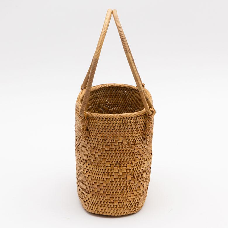 かごバッグ アタバッグ かご バッグ ハンドバッグ 約 W 25cm D 11cm H 16cm アタ手提げ トートバッグ おでかけ 浴衣 和装 アジアン 雑貨 2951 | ブランド登録なし | 17