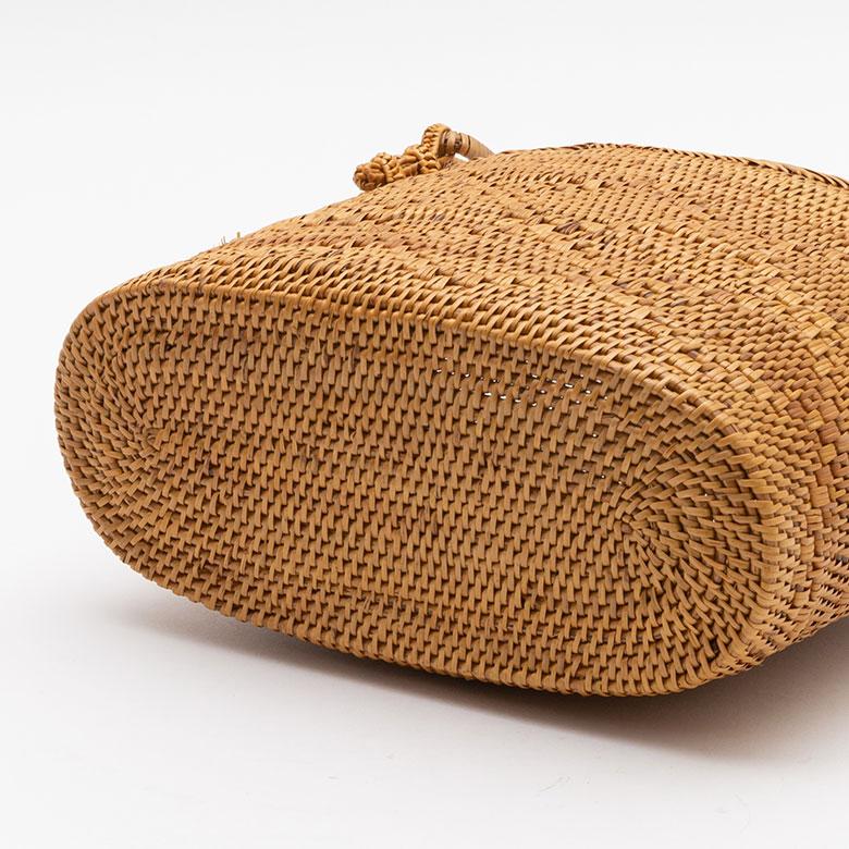 かごバッグ アタバッグ かご バッグ ハンドバッグ 約 W 25cm D 11cm H 16cm アタ手提げ トートバッグ おでかけ 浴衣 和装 アジアン 雑貨 2951 | ブランド登録なし | 07